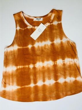 Double-Zero Tie-Dye Sleeveless Tank Top Size Large